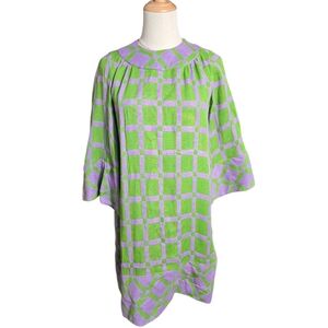 Stiletto Inc Vintage Purple And Green Vibrant Mini Dress